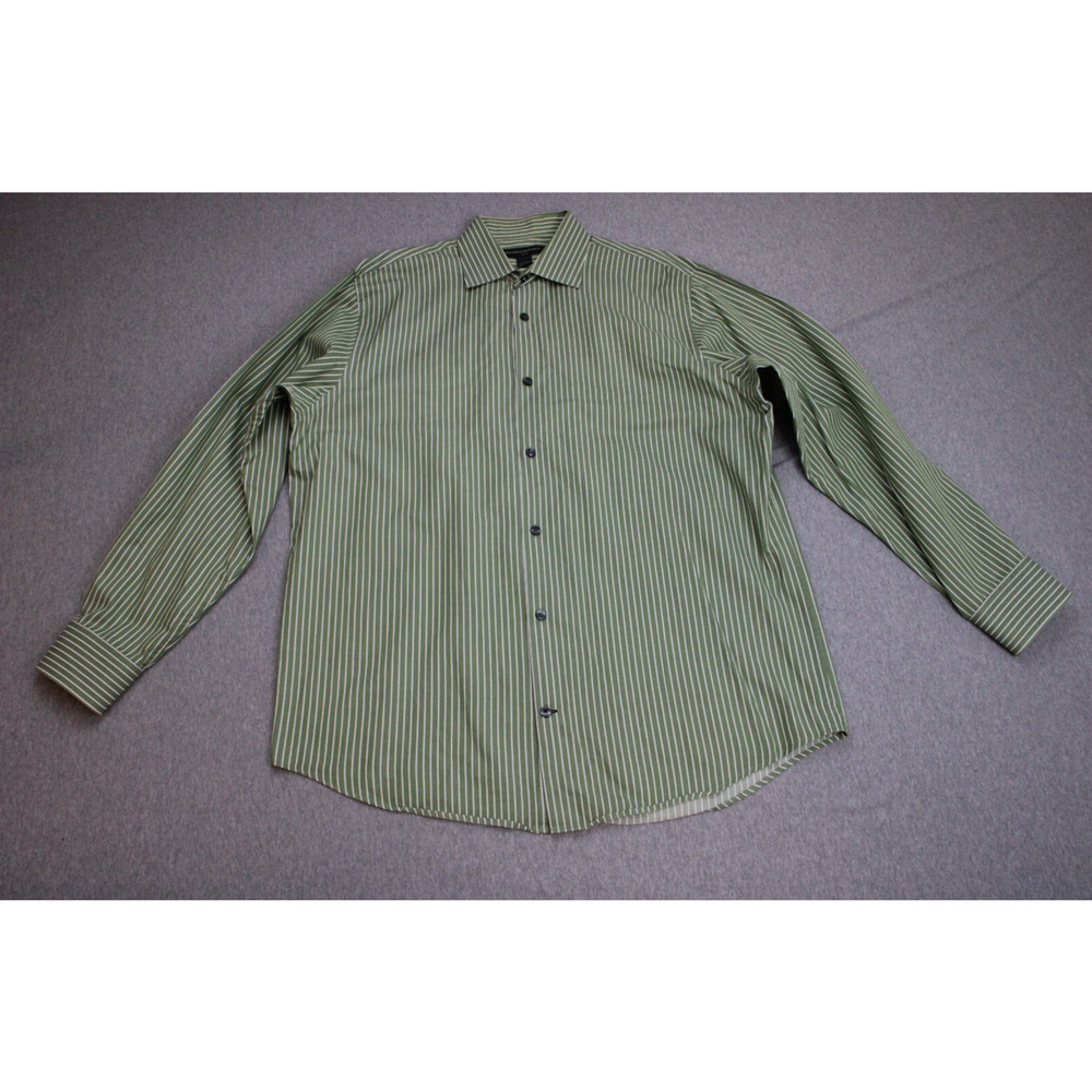 Banana Republic Shirt Mens Large (16/16.5) Striped 100% Cotton Button Up